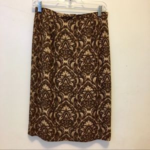Talbots Silk Midi 90s Skirt
